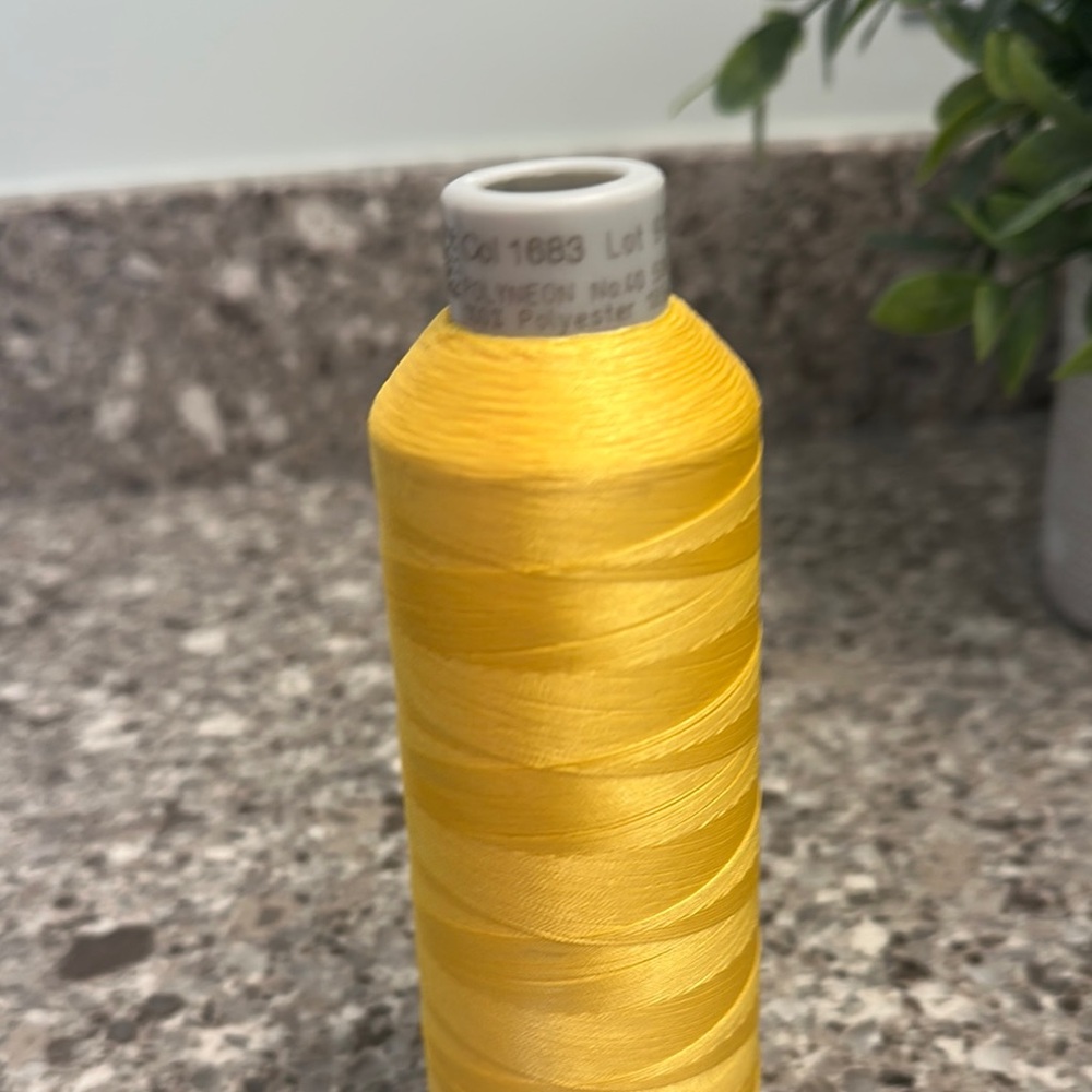 Madeira Yellow Thread Spool - Picture 3 of 3